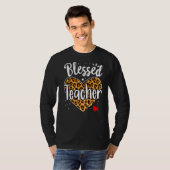 T-shirt Professeur Bienheureux Leopard Heart Kindergarten  (Devant entier)