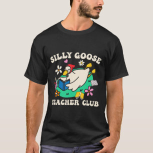 T-shirt Professeur Club de l'oie Idiot Rétro Professeur Gr