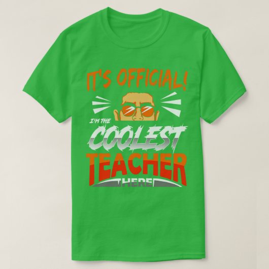 T-shirt Professeur Coolest enseignant (Design devant)