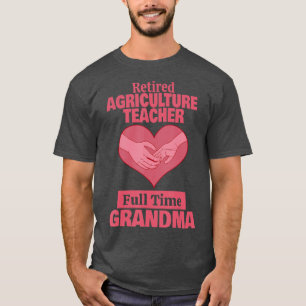 T-shirt Professeur d'agriculture à la retraite Grand-mère