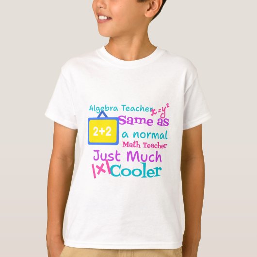T-shirt Professeur d'algèbre identique à un professeur de  (Devant)