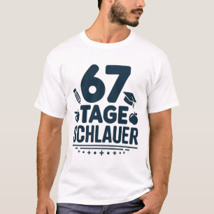 T-shirt Professeur d'allemand 67 Jours Plus Intelligent Mi