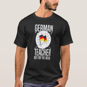 T-shirt Professeur d'allemand Drapeau d'Allemagne Leçon de
