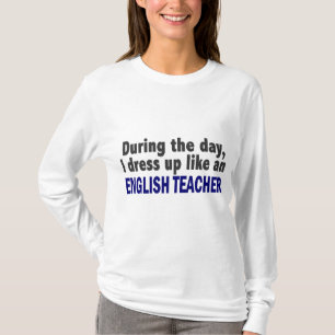 T-shirt Professeur d'Anglais au cours de la journée