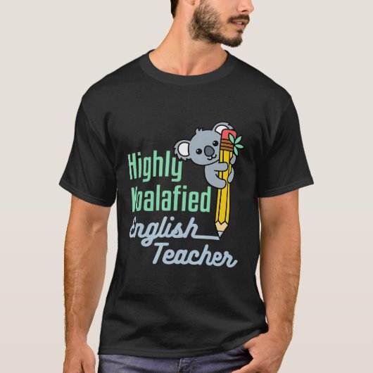 T-shirt Professeur d'anglais Koala Fin d'année (Devant)
