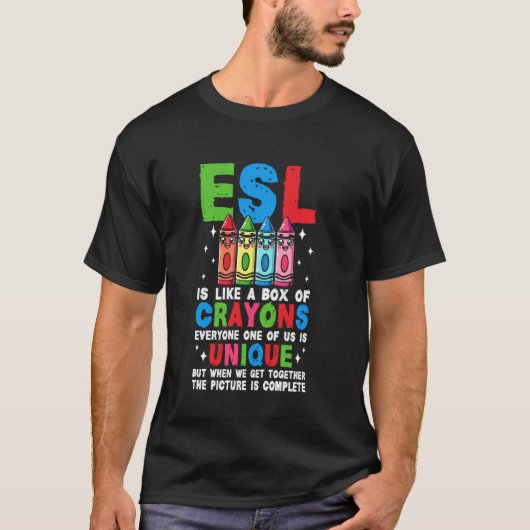 T-shirt Professeur d'anglais langue seconde enseignant l'a (Devant)
