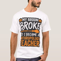 Professeur d'anthropologie Balai d'Halloween Cassé