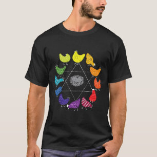 T-shirt Professeur d'art éducatif Roue chromatique Thème P