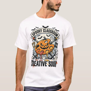 T-shirt Professeur d'art Halloween Classe effrayante