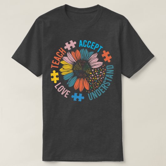 T-shirt Professeur d'autisme (Design devant)