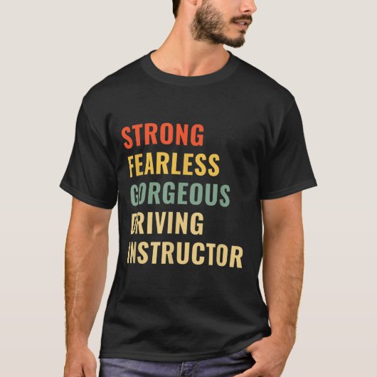 T-shirt Professeur d'auto-école moniteur d'auto-école (Devant)