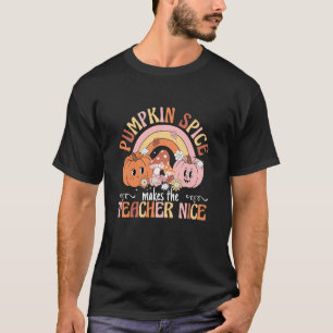 T-shirt Professeur d'automne Épice de citrouille d'automne