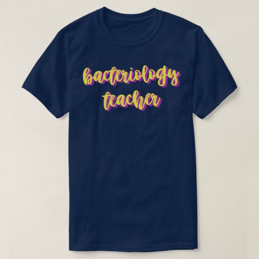T-shirt professeur de bactériologie (Design devant)
