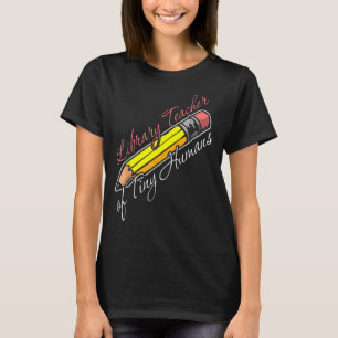 T-shirt Professeur de bibliothèque de minuscules humains A