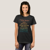 T-shirt Professeur de chant drôle (Devant entier)