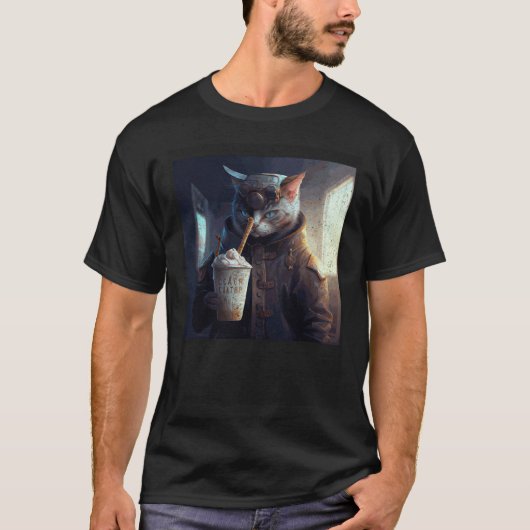T-shirt Professeur de chat glace (Devant)