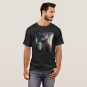 T-shirt Professeur de chat glace (Devant entier)
