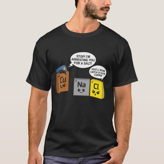 T-shirt Professeur de chimie des sciences chimiste Étudian (Devant)