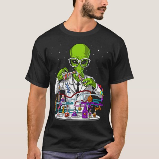 T-shirt Professeur de chimie extraterrestre (Devant)