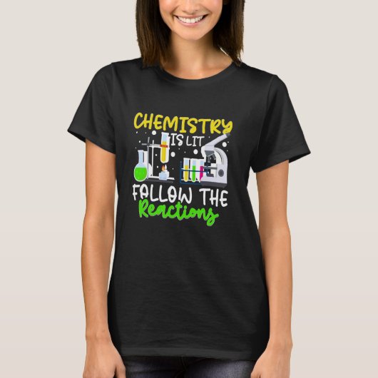 T-shirt Professeur de chimie Professeur de sciences Nerd F (Devant)