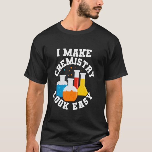 T-shirt Professeur de chimie Professeur de sciences Nerd F (Devant)