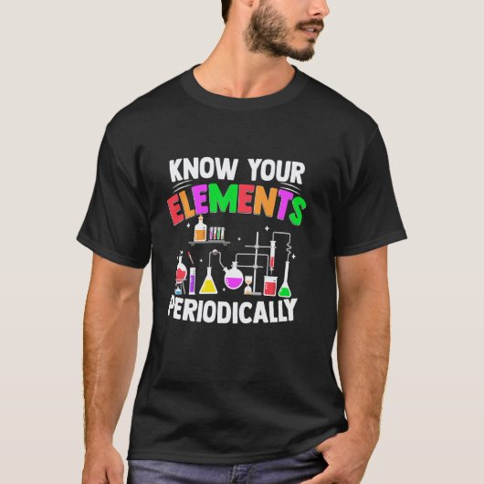 T-shirt Professeur de chimie Professeur de sciences Nerd F (Devant)
