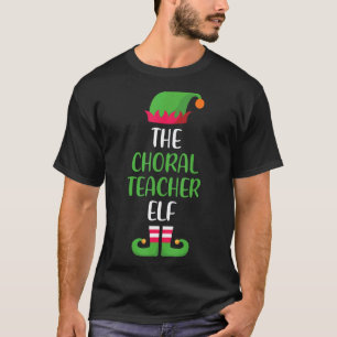 T-shirt Professeur de chorale Elfe Noël Famille Groupe cor