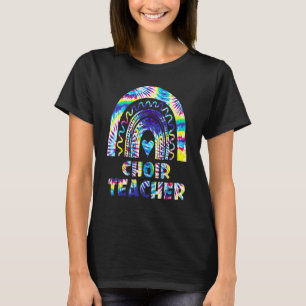T-shirt Professeur de chorale Tie Dye Arc-en-ciel Rentrée