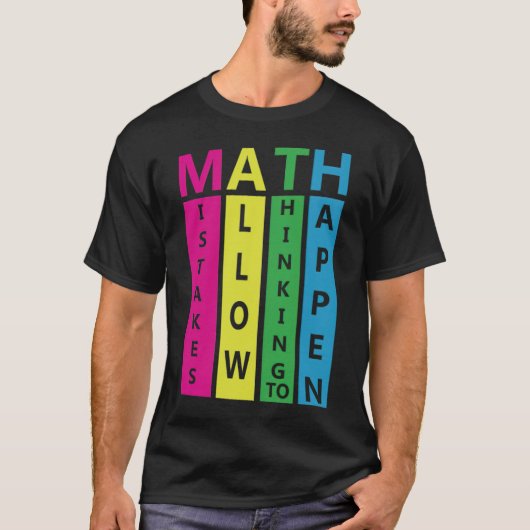 T-shirt Professeur de citation mathématique (Devant)