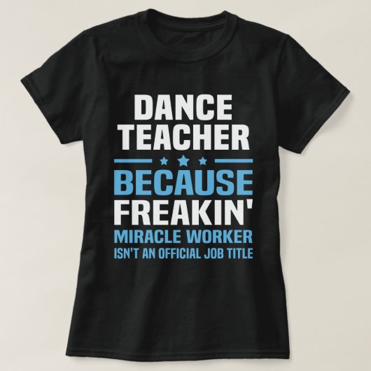 T-shirt Professeur de danse (Design devant)