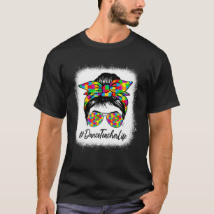 T-shirt Professeur de danse chignon désordonné soutenant l