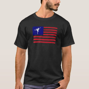 T-shirt Professeur de danse de ballet Patriotique Ballerin