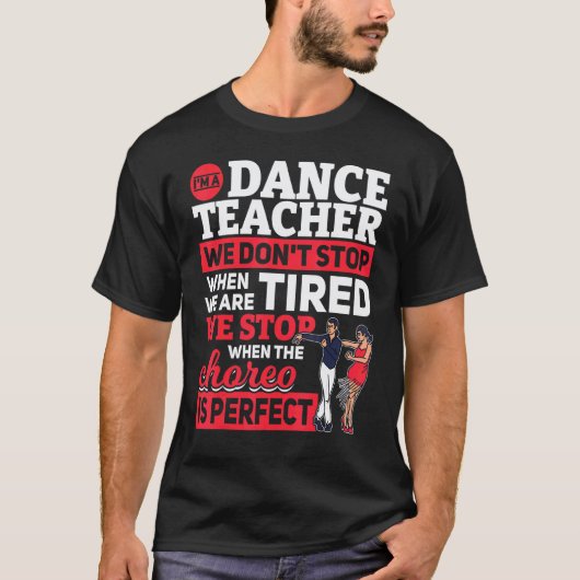 T-shirt Professeur de danse de Choreo Danseur Danse (Devant)