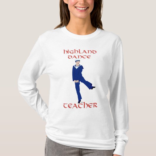 T-shirt Professeur de danse highland écossaise (Devant)