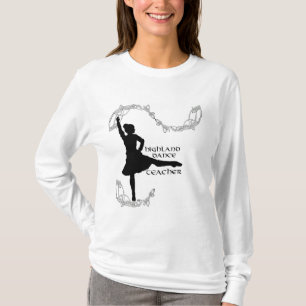 T-shirt Professeur de danse highland - Silhouette noire