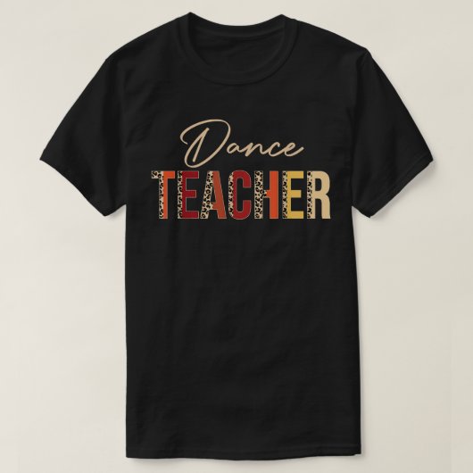 T-shirt Professeur de danse léopard automne Amateurs d'aut (Design devant)
