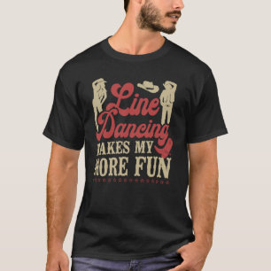 T-shirt Professeur de Danse Line Dancing Line Dancing Rend