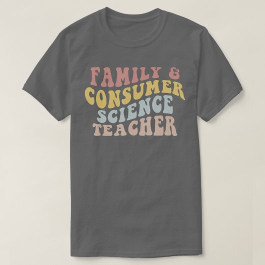 T-shirt Professeur de Facteurs en sciences de la famille e (Design devant)