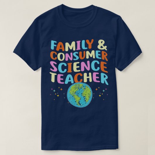 T-shirt Professeur de Facteurs en sciences de la famille e (Design devant)