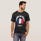 T-shirt Professeur de français FIER D'ENSEIGNER FRANÇAIS (Devant entier)