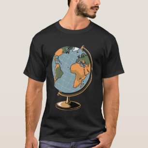 T-shirt Professeur de géographie Jolie carte Amateur de ca
