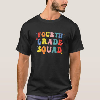 T-shirt Professeur de groupe rétro quatrième année pour ga