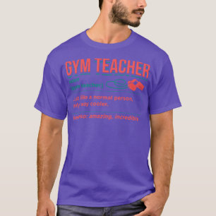 T-shirt Professeur de gym Définition 1