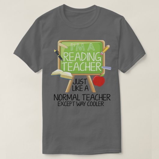 T-shirt Professeur de lecture (Design devant)