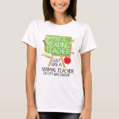 T-shirt Professeur de lecture (Devant)