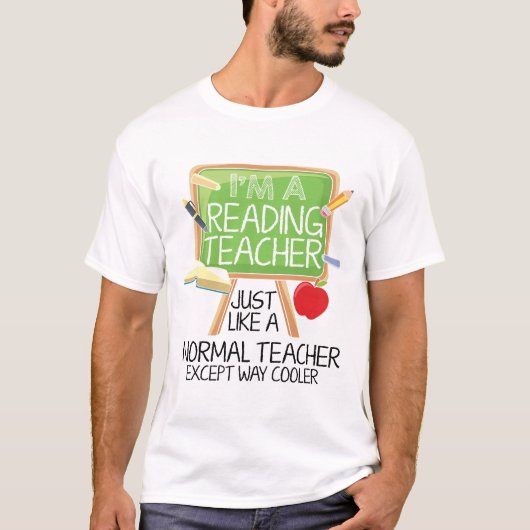 T-shirt Professeur de lecture (Devant)