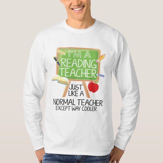 T-shirt Professeur de lecture (Devant)