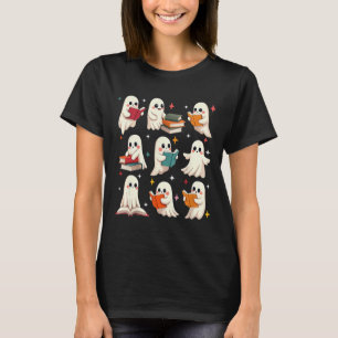 T-shirt Professeur de lecture de fantôme Halloween Costume