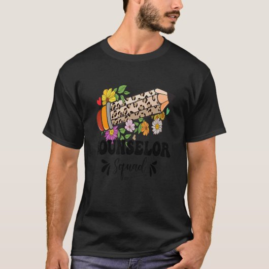T-shirt Professeur de l'équipe de conseillers Leopard Fleu (Devant)