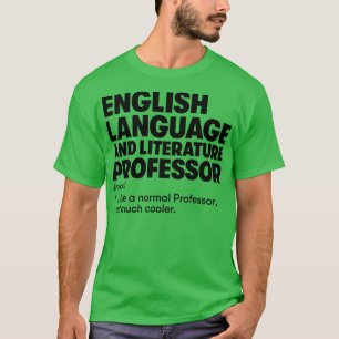 T-shirt Professeur de littérature de langue anglaise 1